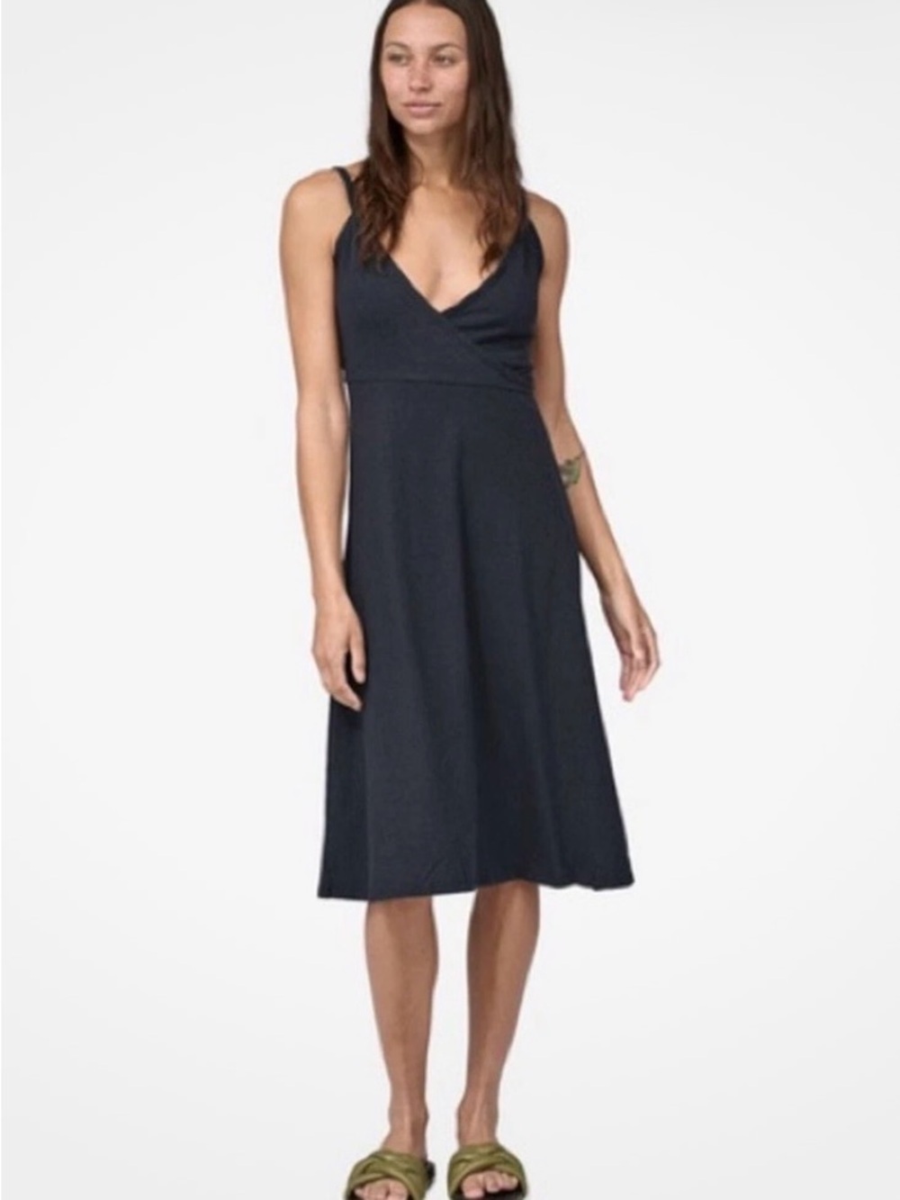PATAGONIA Women's Wear With All Wrap Dress in Pitch Blue Navy, Size XS